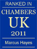 Ranked in Chambers UK 2011 - Marcus Hayes